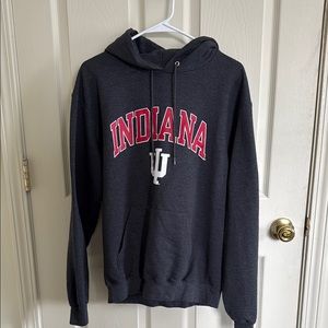 Indiana University Men's Black Hoodie